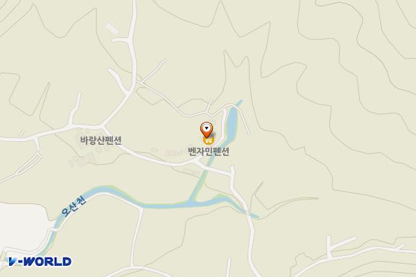 벤자민 펜션 위치 지도 — 충청남도 논산시 양촌면 바랑산1길 188-12