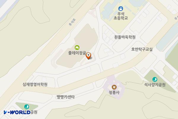 석사지구 위치 지도 — 강원특별자치도 춘천시 석사동 982