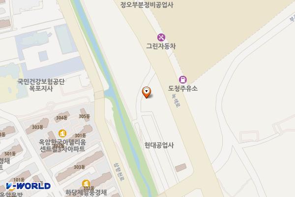 유한회사 동양종합부품 위치 지도 — 전남광주통합특별시 목포시 녹색로134번길 7