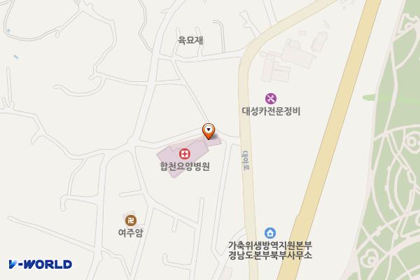 합천요양병원 위치 지도 — 경상남도 합천군 합천읍 신소양2길 40