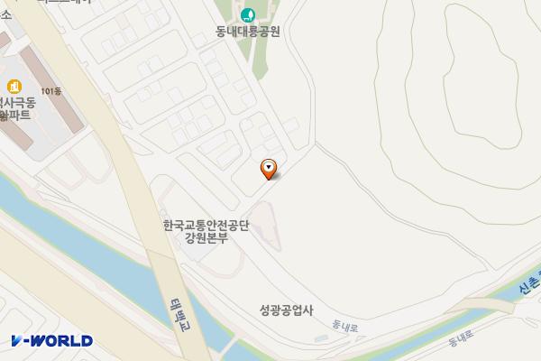 거두리 순복음교회 옆 위치 지도 — 강원특별자치도 춘천시 동내면 거두리 996