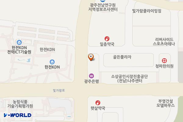 나주펠리시티 오피스텔 위치 지도 — 전남광주통합특별시 나주시 전력로 6