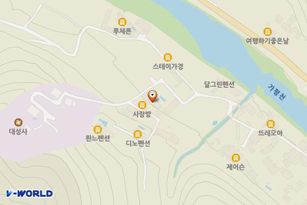 꽃넘이펜션(까사벨라풀빌라) 위치 지도 — 경기도 가평군 북면 꽃넘이길 87-13