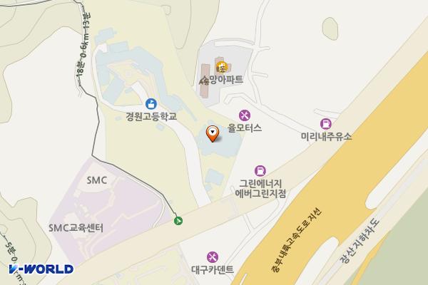 경원고등학교 위치 지도 — 대구광역시 달서구 새방로 77