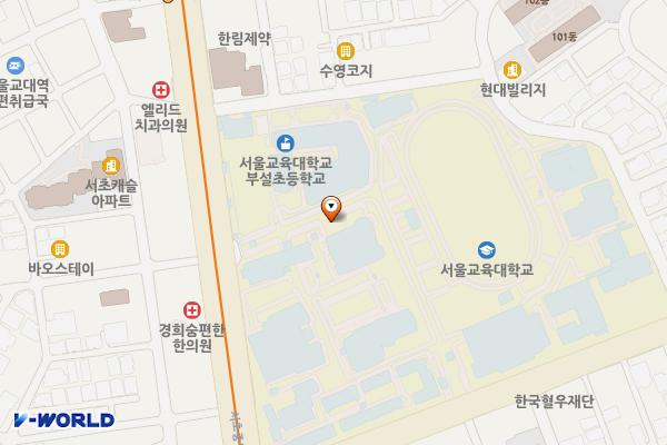 급속 서울교육대학교 위치 지도 — 서울특별시 서초구 서초중앙로 96