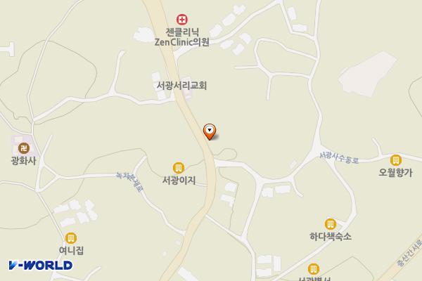 그림책카페노란우산 위치 지도 — 제주특별자치도 서귀포시 안덕면 녹차분재로 32