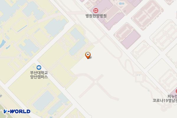부산대학교 양산캠퍼스 위치 지도 — 경상남도 양산시 물금읍 부산대학로 49