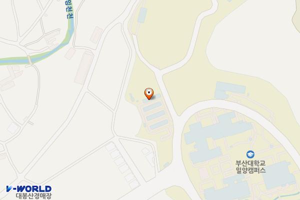 부산대학교 밀양캠퍼스 위치 지도 — 경상남도 밀양시 삼랑진읍 삼랑진로 1268-50