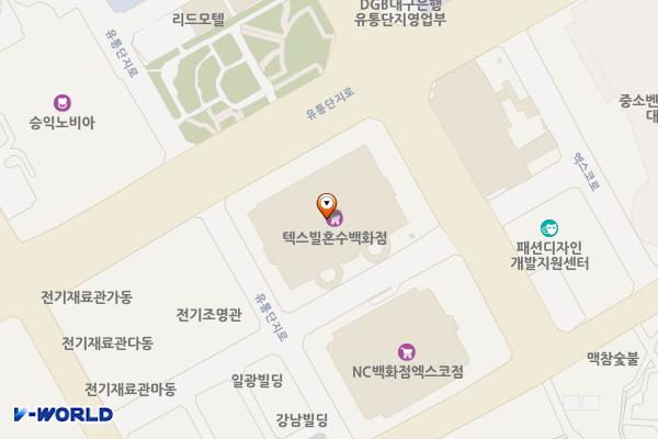 급속 대구종합유통단지섬유제품관사 위치 지도 — 대구광역시 북구 유통단지로 60