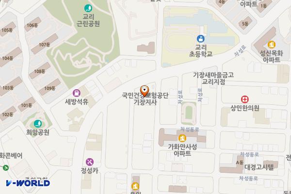 국민건강보험공단 기장지사 위치 지도 — 부산광역시 기장군 기장읍 차성로 414