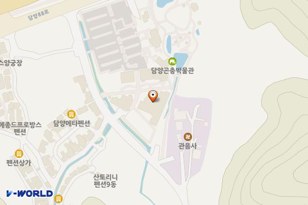 (유)메타포토리아 위치 지도 — 전남광주통합특별시 담양군 담양읍 깊은실길 25