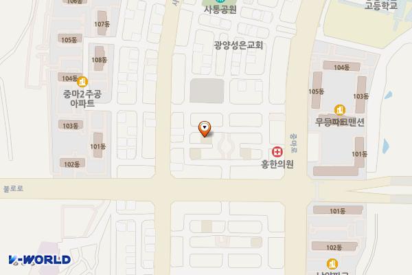 흙모텔 위치 지도 — 전남광주통합특별시 광양시 구마1길 3-2