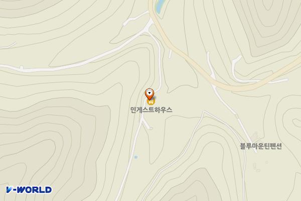 민게스트하우스 위치 지도 — 경기도 양평군 용문면 우나람길3번길 15