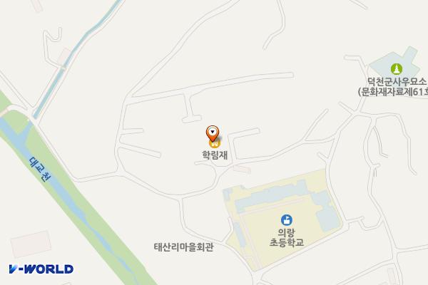 학림재 위치 지도 — 세종특별자치시 장군면 태산길 75-3