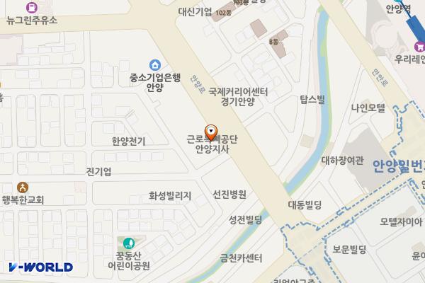 예광안양빌딩 위치 지도 — 경기도 안양시 만안구 안양로 331