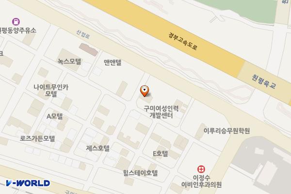 비앤비 모텔 위치 지도 — 경상북도 구미시 구미중앙로37길 24