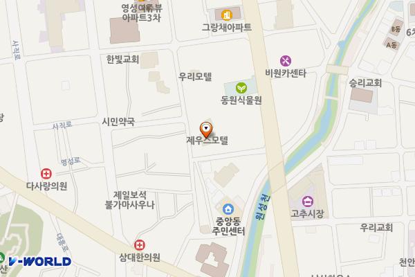 모텔제우스 위치 지도 — 충청남도 천안시 동남구 미나릿길 18-5