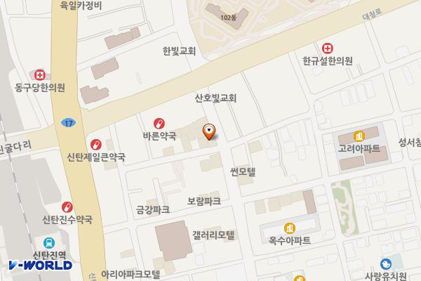 23번가 모텔 위치 지도 — 대전광역시 대덕구 신탄진동로23번길 69