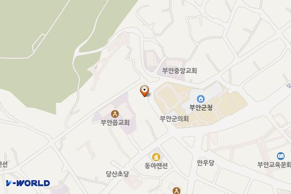 중속 부안군청 위치 지도 — 전북특별자치도 부안군 부안읍 동헌길 7