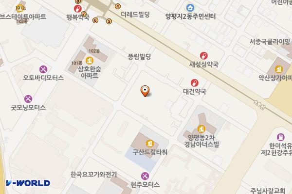 아이에스비즈타워2차 위치 지도 — 서울특별시 영등포구 선유로49길 23