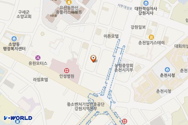 요선동 이모집 위치 지도 — 강원특별자치도 춘천시 서부대성로48번길 20