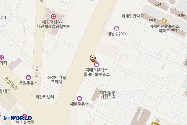 톨게이트주유소 위치 지도 — 대전광역시 대덕구 동서대로 1762