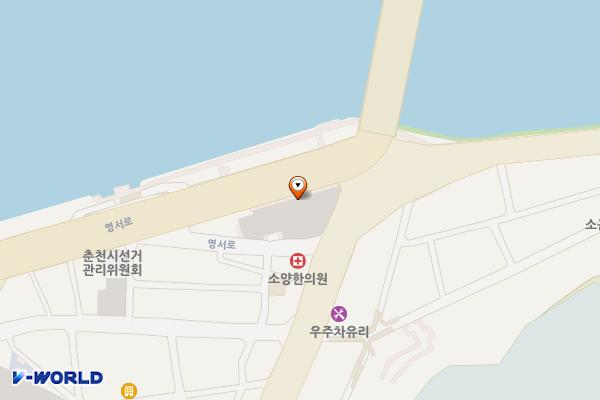 스카이워크 위치 지도 — 강원특별자치도 춘천시 소양로1가 47-7