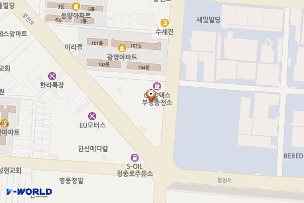 부평충전소 위치 지도 — 인천광역시 부평구 안남로 399