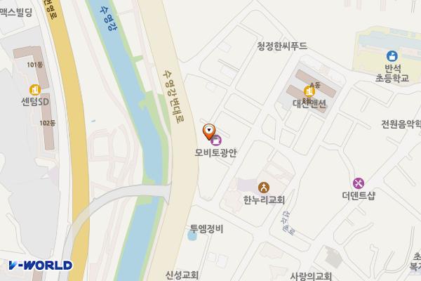 광안대로주유소 위치 지도 — 부산광역시 해운대구 수영강변대로 590