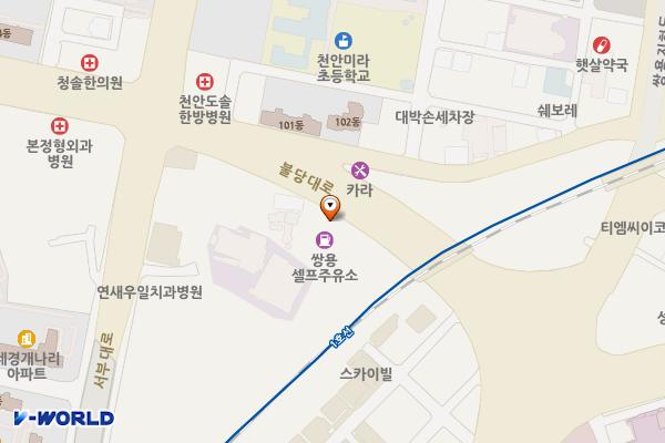 쌍용셀프주유소 위치 지도 — 충청남도 천안시 서북구 불당대로 294