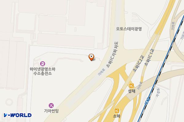 광명 오토랜드 E-pit 위치 지도 — 경기도 광명시 기아로 115