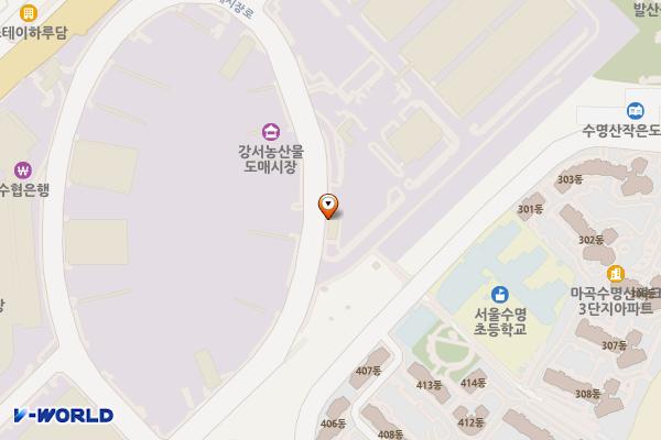 강서 농산물도매시장 E-pit 위치 지도 — 서울특별시 강서구 시장도매인로 28