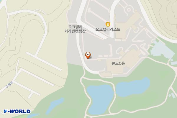 원주 오크밸리 E-pit 위치 지도 — 강원특별자치도 원주시 지정면 오크밸리2길 56