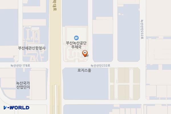 부산 경제자유구역청 E-pit 위치 지도 — 부산광역시 강서구 녹산산단232로 38-26