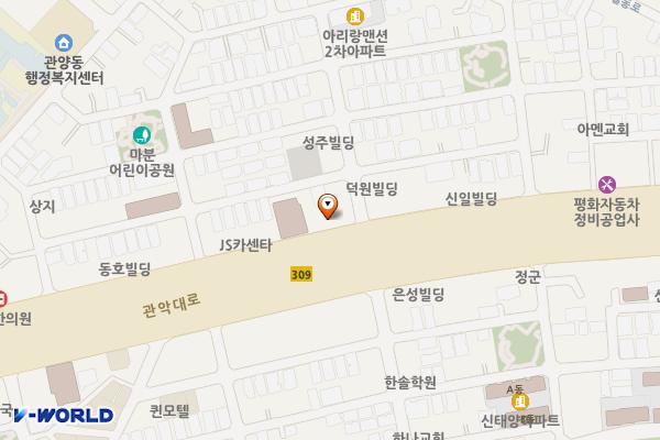 관악노상2 주차장 위치 지도 — 경기도 안양시 동안구 관악대로 373