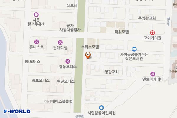 안산 영화길 노외주차장1 E-pit 위치 지도 — 경기도 안산시 상록구 영화4길 1
