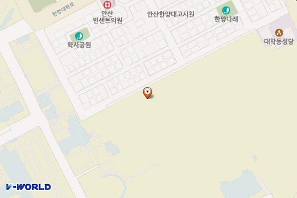 한양대 Erica 외부주차장 E-pit 위치 지도 — 경기도 안산시 상록구 한양대학로 55
