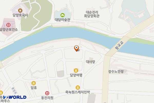 국수거리공영주차장 위치 지도 — 전남광주통합특별시 담양군 담양읍 객사3길 30