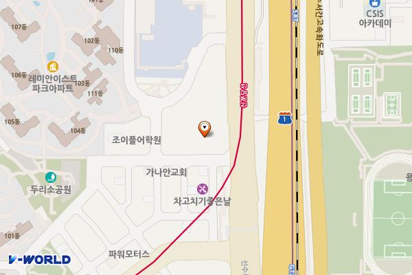 제네시스 수지 E-pit 위치 지도 — 경기도 용인시 수지구 풍덕천로197번길 11-2