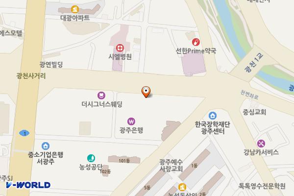 제네시스 광주 E-pit(준비중) 위치 지도 — 전남광주통합특별시 서구 무진대로 966