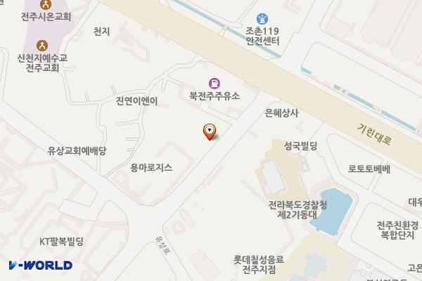 기아오토큐 서전주서비스 E-pit 위치 지도 — 전북특별자치도 전주시 덕진구 비석날로 131