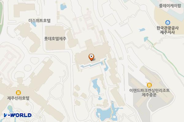 롯데호텔 제주 위치 지도 — 제주특별자치도 서귀포시 중문관광로72번길35