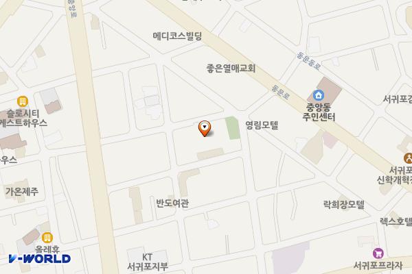 서귀포매일올레시장 위치 지도 — 제주특별자치도 서귀포시 중앙로62번길 지상2층