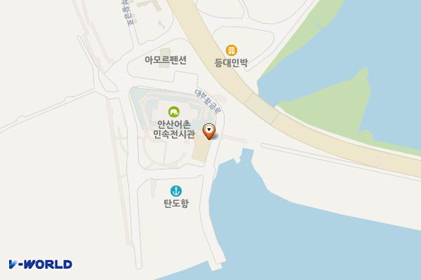 어촌민속박물관 주차장 위치 지도 — 경기도 안산시 단원구 대부황금로