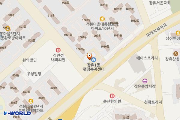 김해시_장유1동행정복지센터 위치 지도 — 경상남도 김해시 금관대로 579