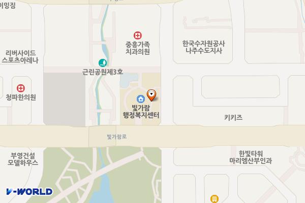 나주시_빛가람동주민센터 위치 지도 — 전남광주통합특별시 나주시 빛가람로 719