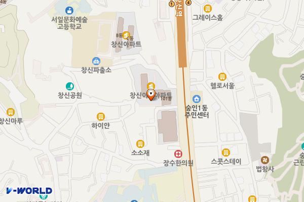 종로구_창신3동주민센터 위치 지도 — 서울특별시 종로구 지봉로 87