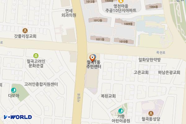 광산구_월곡1동주민센터 위치 지도 — 전남광주통합특별시 광산구 사암로 306