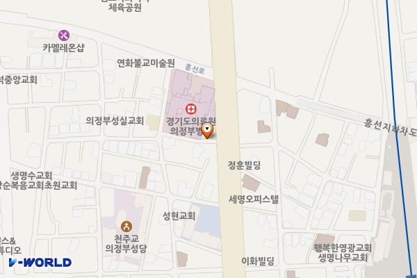 의정부시_의정부2동주민센터 위치 지도 — 경기도 의정부시 신흥로 275