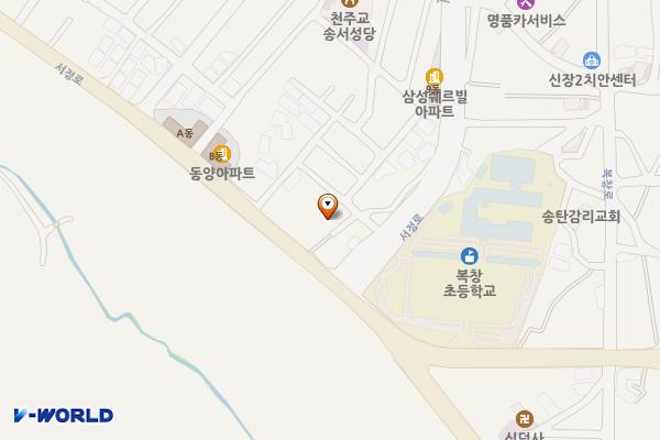 의정부시_호원1동주민센터 위치 지도 — 경기도 의정부시 평화로 230번길 12-9